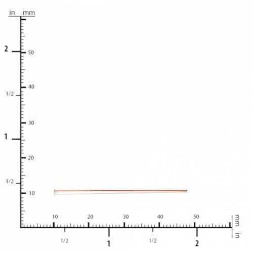 Flat Head Pins, Iron, Rose Gold, 21 Gauge, 40mm - BEADED CREATIONS