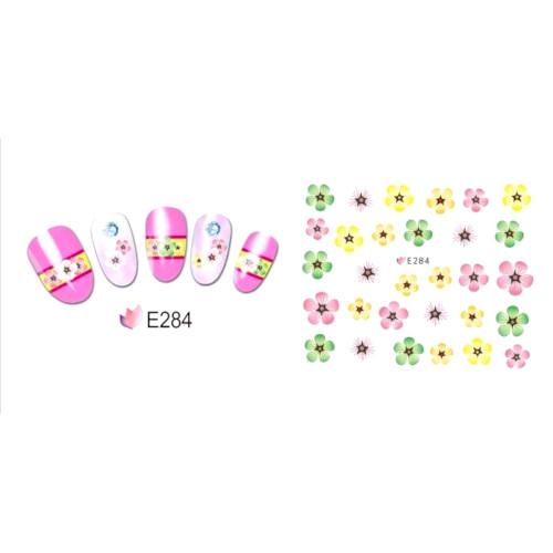 Floral Nail Art Stickers - E284 - BEADED CREATIONS