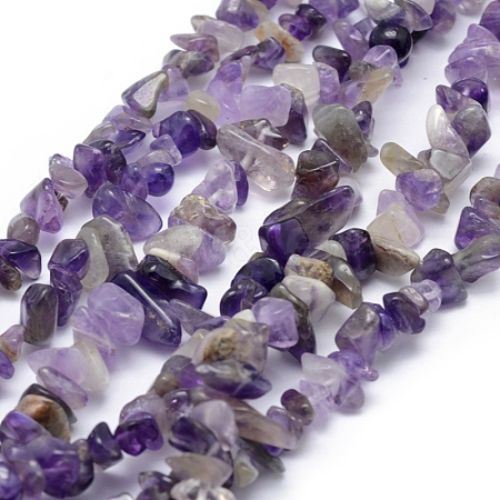 Gemstone Beads, Amethyst, Natural, Free Form, Chip Strand, 5-8mm - BEADED CREATIONS