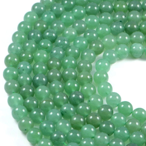Gemstone Beads, Aventurine, Natural, Round, 10mm - BEADED CREATIONS