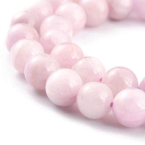 Gemstone Beads, Kunzite, Grade AB, Natural, Round, 8mm - BEADED CREATIONS