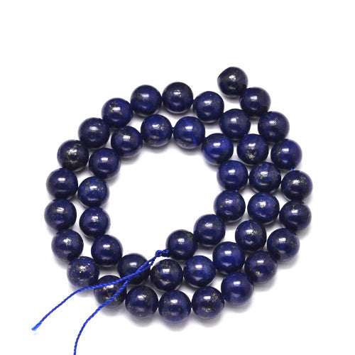 Gemstone Beads, Lapiz Lazuli, Deep Blue, Natural, Round, 12mm - BEADED CREATIONS