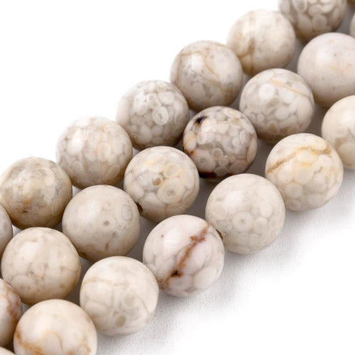 Gemstone Beads, Maifanite,Maifan Stone, Natural, Round, 8mm - BEADED CREATIONS