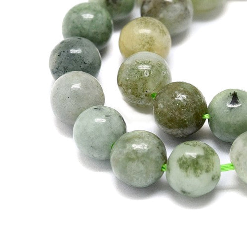 Gemstone Beads, Myanmar Jade, Burmese Jade, Natural, Round, 8mm - BEADED CREATIONS