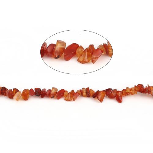 Gemstone Beads, Red Agate, Natural, Free Form, Chip Strand, 7-14mm - BEADED CREATIONS