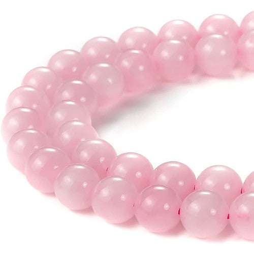Gemstone Beads, Rose Quartz, Natural, Round, 10mm - BEADED CREATIONS