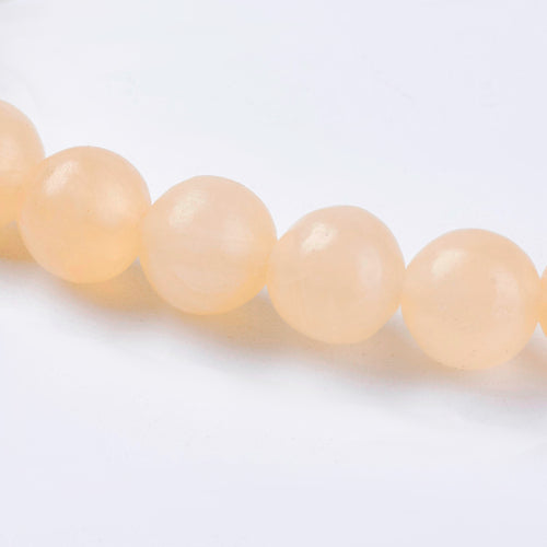 Gemstone Beads, Topaz Jade, (Dyed), Natural, Round, 8mm - BEADED CREATIONS
