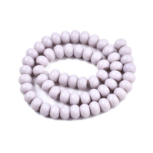 Glass Beads, Opaque, Rondelle, Thistle, 10.5mm - BEADED CREATIONS