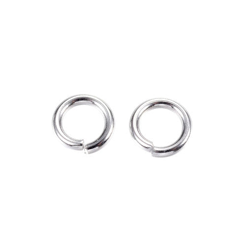 Jump Rings, 304 Stainless Steel, Round, Open, Silver Tone, 12x2mm - BEADED CREATIONS