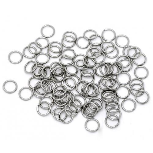 Jump Rings, 304 Stainless Steel, Round, Open, Silver Tone, 8x1mm - BEADED CREATIONS