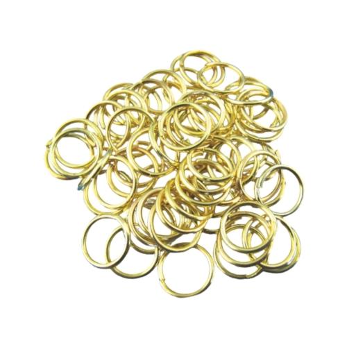 Jump Rings, Alloy, Round, Open, Gold Plated, 7x0.7mm - BEADED CREATIONS