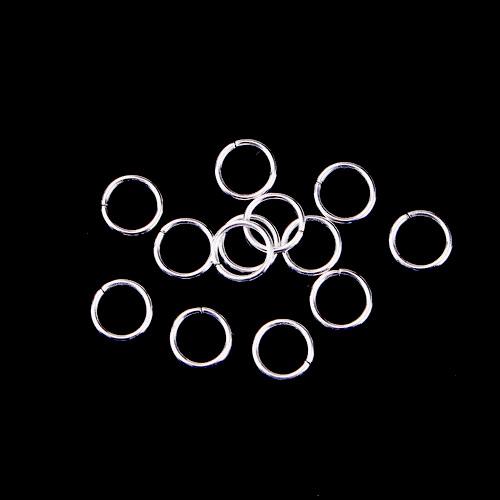 Jump Rings, Alloy, Round, Open, Silver Plated, 10x1.2mm - BEADED CREATIONS