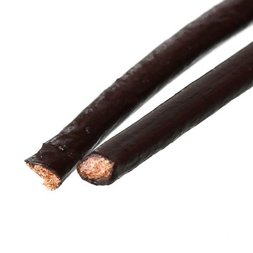 Leather Cord, Cowhide Leather Cord, Coconut Brown, Round, 1.5mm - BEADED CREATIONS