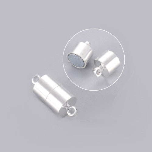 Gold / Silver Plated Column Magnet Clasps Connectors Jewelry