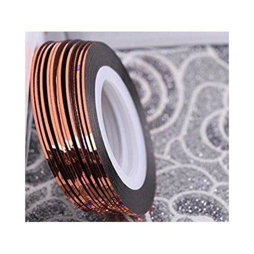 Nail Art, Striping Tape, Copper - BEADED CREATIONS