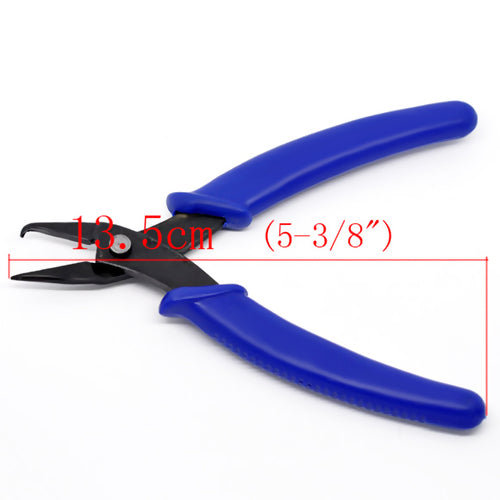 Pliers, Split Ring, Stainless Steel And Plastic, Blue, 13.5cm - BEADED CREATIONS
