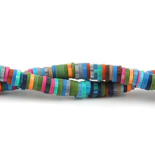 Polymer Clay Beads, Katsuki, Heishi Beads, Round, Mixed Colors, 5mm - BEADED CREATIONS