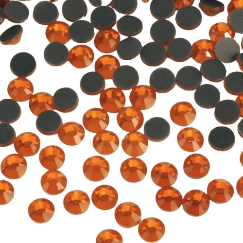 Rhinestones, Hot Fix, Iron On, Burnt Orange, SS10 - BEADED CREATIONS