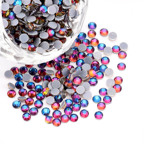 Rhinestones, Hot Fix, Iron On, Crystal Blue Flare, DMC Rhinestones, SS10 - BEADED CREATIONS