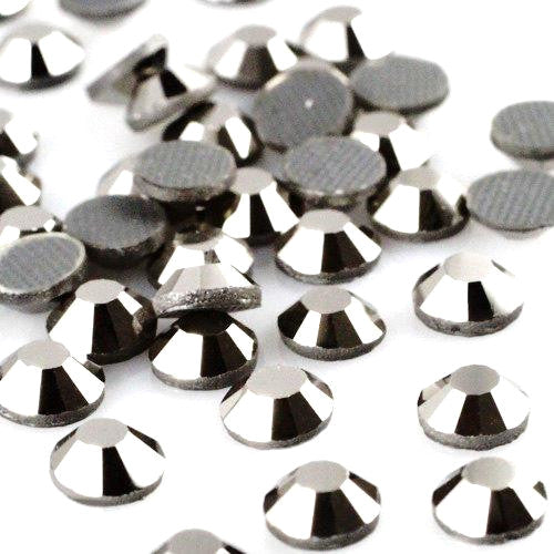 Rhinestones, Hot Fix, Iron On, Grey Hematite, SS10 - BEADED CREATIONS