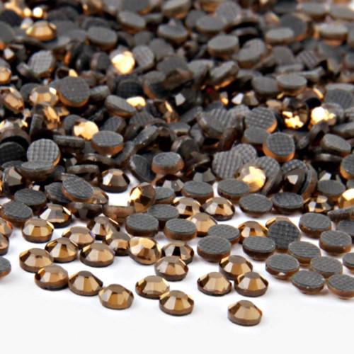 Rhinestones, Hot Fix, Iron On, Smoked Topaz, SS12 - BEADED CREATIONS