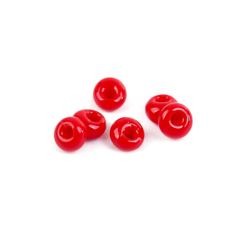 Seed Beads, TOHO, Short Magatama, Glass, Opaque, Red, 3.5x3.5mm - BEADED CREATIONS