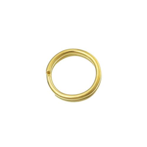 Split Rings, Round, Gold Plated, With 4.7mm Inside Diameter, Alloy - BEADED CREATIONS