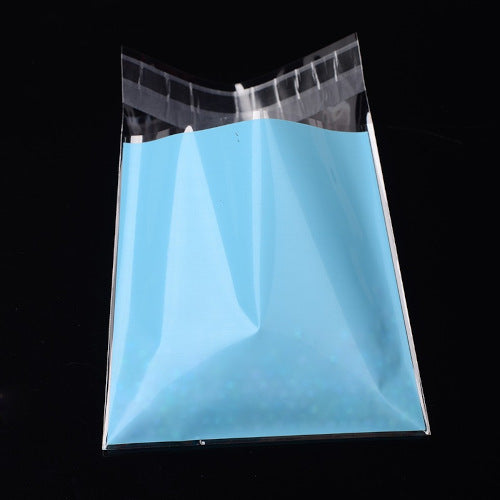 Storage Bags, Self-Adhesive, OPP Cellophane Bags, Rectangle, With Words Especially For You, Sky Blue, 13.1cm - BEADED CREATIONS