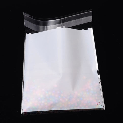 Storage Bags, Self-Adhesive, Christmas Theme, White, Green, Red, 140mm - BEADED CREATIONS