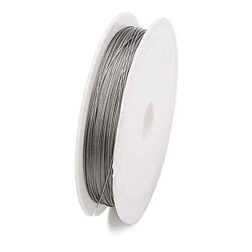 Tiger Tail Beading Wire, Silver, 0.8mm - 10M - BEADED CREATIONS