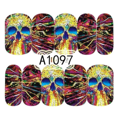 Water Transfer Slider Nail Art - A1097 - BEADED CREATIONS