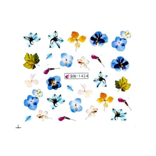 Water Transfer Slider Nail Art Flowers - BN1424